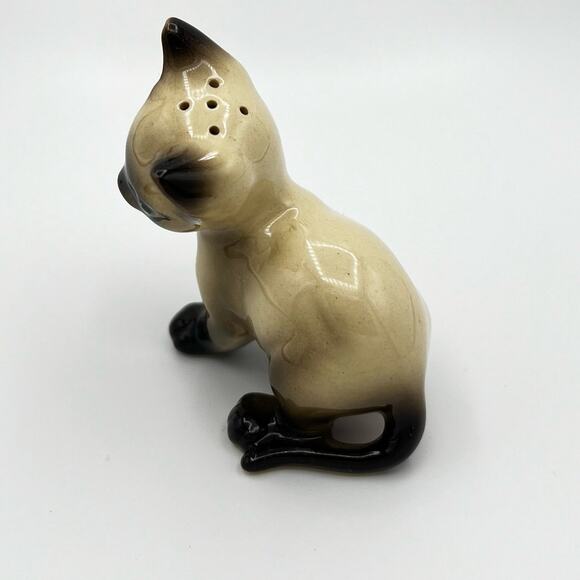 Vintage Ucagco Ceramics Japan Playful Siamese Kitten Salt Shaker Replacement - Picture 4 of 9